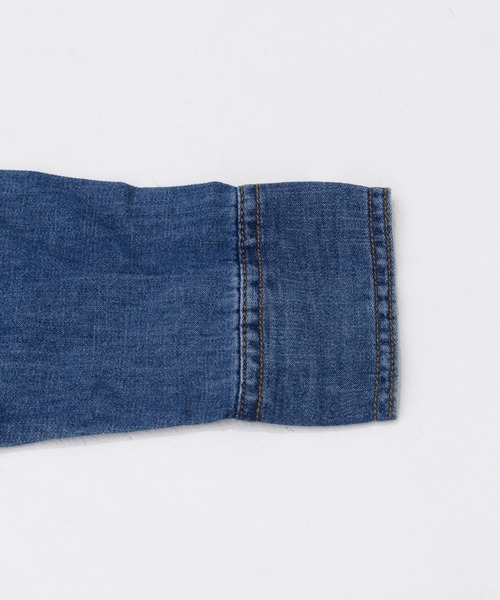 Wrangler（ラングラー）の「［Wrangler ラングラー］Women’s Western Denim Snap Dress ウエスタン デニム シャツ ワンピース（シャツワンピース・レディース・ダークインディゴブルー/ライトインディゴブルー・S/M/L）」の4枚目の写真