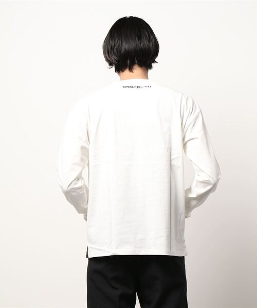 Right-on(ライトオン)の「イラストプリントロンT(Tシャツ/カットソー・メンズ・ホワイト/ダークグレー/ケリー・M/XL/L)」の6枚目の写真