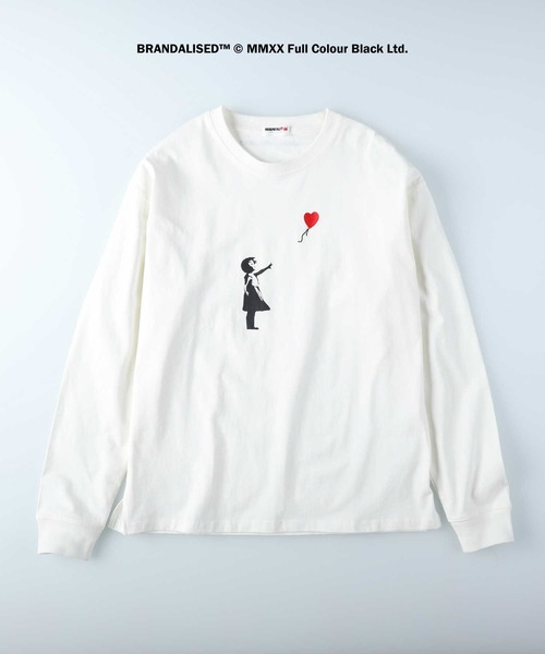 Right-on(ライトオン)の「イラストプリントロンT(Tシャツ/カットソー・メンズ・ホワイト/ダークグレー/ケリー・M/XL/L)」の2枚目の写真