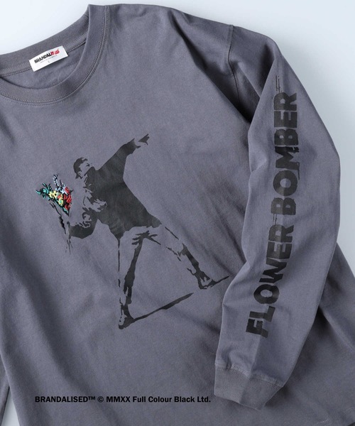 Right-on(ライトオン)の「イラストプリントロンT(Tシャツ/カットソー・メンズ・ホワイト/ダークグレー/ケリー・M/XL/L)」の3枚目の写真