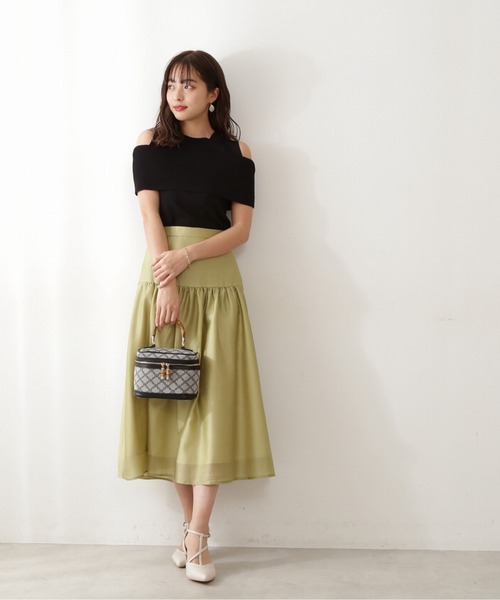 PROPORTION BODY DRESSING(プロポーションボディドレッシング)の「レイヤード風ニット / 1212170405(ニット/セーター・レディース・ベージュ/グレー/ブラック・FREE)」の6枚目の写真