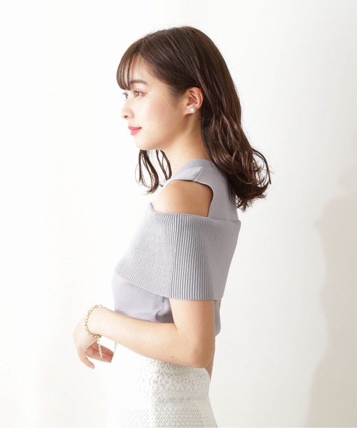 PROPORTION BODY DRESSING(プロポーションボディドレッシング)の「レイヤード風ニット / 1212170405(ニット/セーター・レディース・ベージュ/グレー/ブラック・FREE)」の5枚目の写真