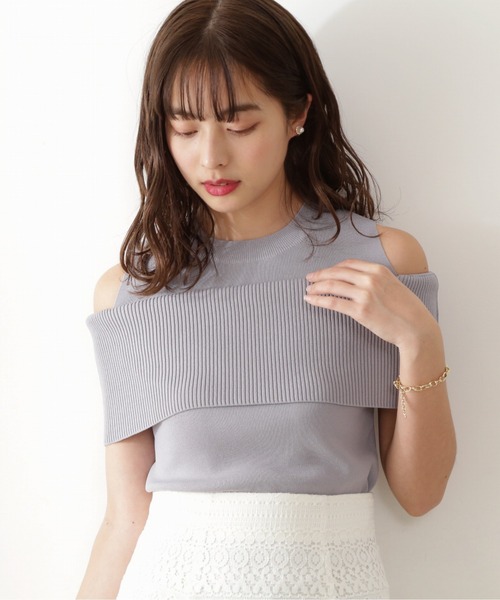 PROPORTION BODY DRESSING(プロポーションボディドレッシング)の「レイヤード風ニット / 1212170405(ニット/セーター・レディース・ベージュ/グレー/ブラック・FREE)」の9枚目の写真