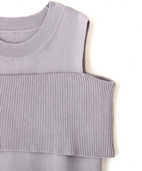 PROPORTION BODY DRESSING(プロポーションボディドレッシング)の「レイヤード風ニット / 1212170405(ニット/セーター・レディース・ベージュ/グレー/ブラック・FREE)」の21枚目の写真