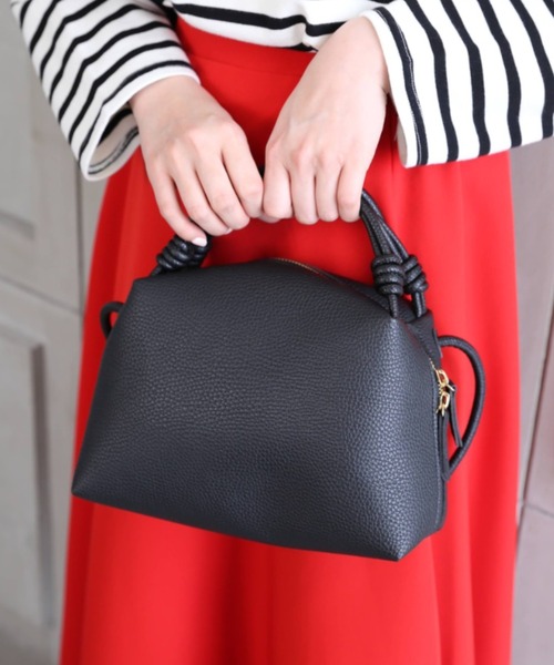 moment+（モーメントプラス）の「リンクハンドル２WAYショルダーバッグ（ショルダーバッグ・レディース・ブラック/オレンジ/グリーン/アイボリー・FREE）」の10枚目の写真