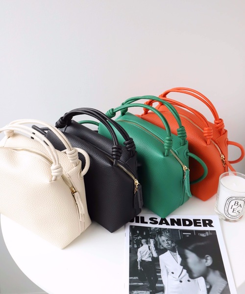 moment+（モーメントプラス）の「リンクハンドル２WAYショルダーバッグ（ショルダーバッグ・レディース・ブラック/オレンジ/グリーン/アイボリー・FREE）」の11枚目の写真