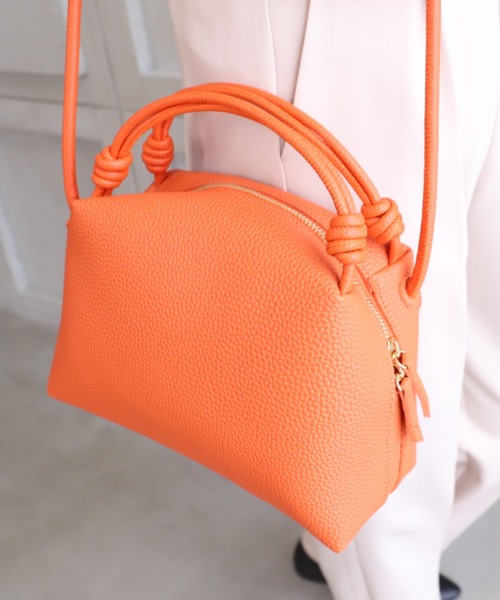 moment+（モーメントプラス）の「リンクハンドル２WAYショルダーバッグ（ショルダーバッグ・レディース・ブラック/オレンジ/グリーン/アイボリー・FREE）」の18枚目の写真