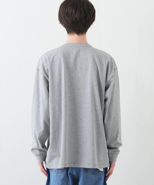 B.C STOCK(ベーセーストック)の「HENLEY/N BIG ロングスリーブTシャツ(Tシャツ/カットソー・メンズ・ホワイト/グレー・MEDIUM/LARGE)」の11枚目の写真