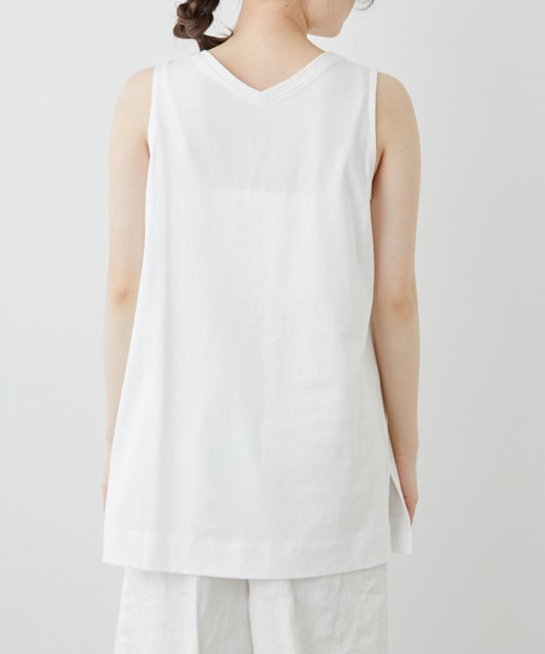PUAL CE CIN(ピュアルセシン)の「【WEB限定】つい着たくなる。シルケット2WAYタンクトップ(タンクトップ・レディース・ホワイト/ブラック・FREE)」の13枚目の写真
