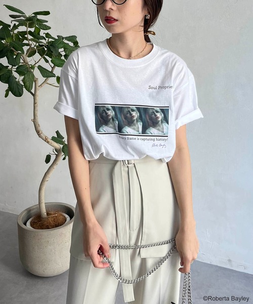 GOOD ROCK SPEED（グッドロックスピード）の「【GOOD ROCK SPEED】Roberta Tシャツ（Tシャツ/カットソー・レディース・ホワイト・FREE）」の2枚目の写真