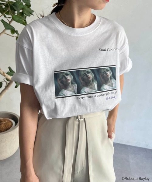 GOOD ROCK SPEED（グッドロックスピード）の「【GOOD ROCK SPEED】Roberta Tシャツ（Tシャツ/カットソー・レディース・ホワイト・FREE）」の5枚目の写真