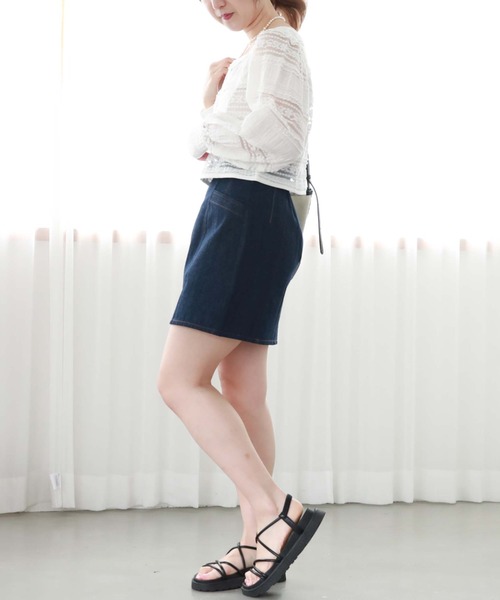 archives(アルシーヴ)の「フリルレース2WAYカーディガン(シャツ/ブラウス・レディース・ブラック/オフホワイト/アイボリー・MEDIUM)」の13枚目の写真