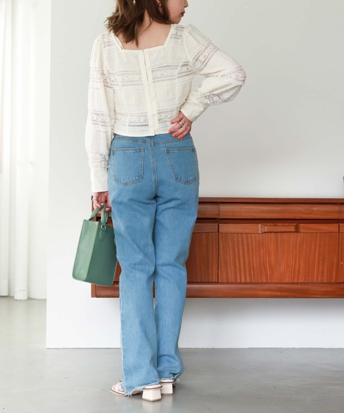 archives(アルシーヴ)の「フリルレース2WAYカーディガン(シャツ/ブラウス・レディース・ブラック/オフホワイト/アイボリー・MEDIUM)」の18枚目の写真