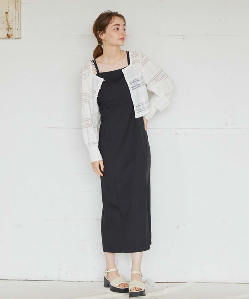 archives(アルシーヴ)の「フリルレース2WAYカーディガン(シャツ/ブラウス・レディース・ブラック/オフホワイト/アイボリー・MEDIUM)」の5枚目の写真