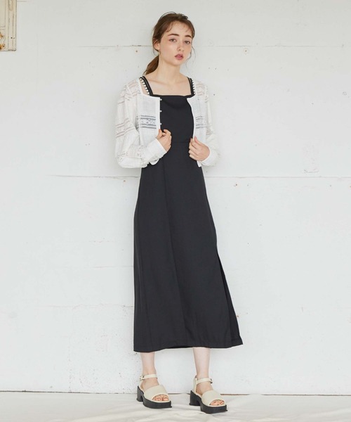 archives(アルシーヴ)の「フリルレース2WAYカーディガン(シャツ/ブラウス・レディース・ブラック/オフホワイト/アイボリー・MEDIUM)」の8枚目の写真