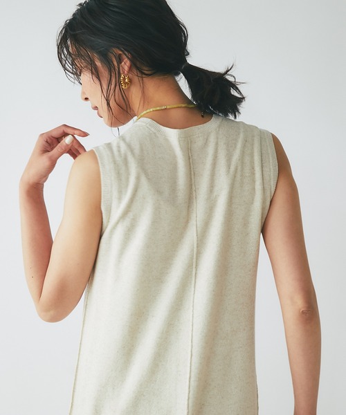 RIVE DROITE(リヴドロワ)の「テンセルリネンフレアニットワンピース(ワンピース・レディース・モカ/ベージュ系その他・FREE)」の8枚目の写真