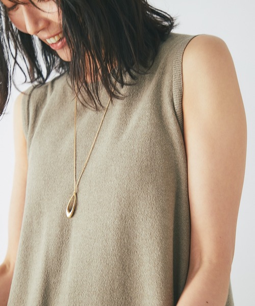 RIVE DROITE(リヴドロワ)の「テンセルリネンフレアニットワンピース(ワンピース・レディース・モカ/ベージュ系その他・FREE)」の9枚目の写真