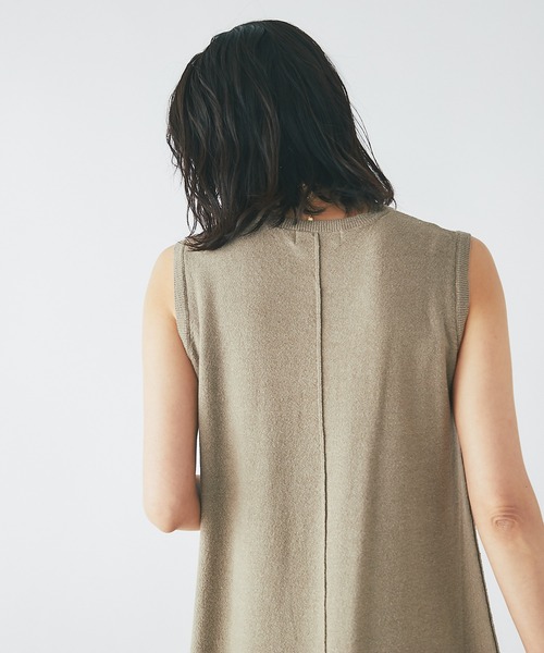 RIVE DROITE(リヴドロワ)の「テンセルリネンフレアニットワンピース(ワンピース・レディース・モカ/ベージュ系その他・FREE)」の12枚目の写真