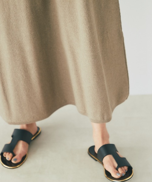 RIVE DROITE(リヴドロワ)の「テンセルリネンフレアニットワンピース(ワンピース・レディース・モカ/ベージュ系その他・FREE)」の13枚目の写真