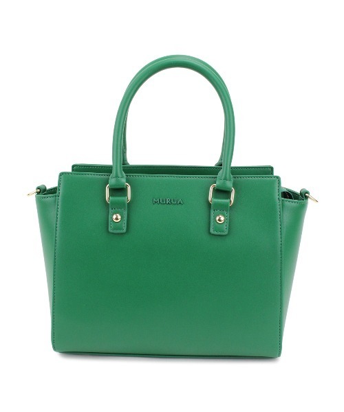 MURUA（ムルーア）の「MURUA (ムルーア) ハンドバッグ 2WAY シンプルシリーズ MR-B816（ハンドバッグ・レディース・ブラック/ネイビー/ピンク/グリーン/アイボリー・FREE）」の3枚目の写真