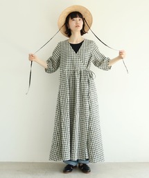 チューリップタッセル カシュクールワンピース