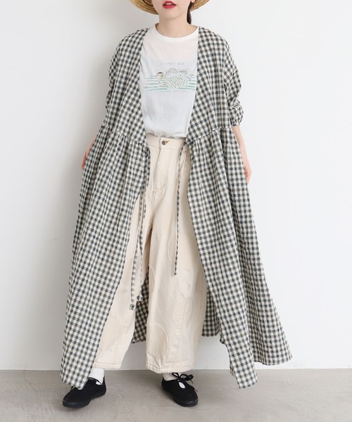 l'atelier du savon(アトリエドサボン)の「チューリップタッセル カシュクールワンピース(ワンピース・レディース・グリーン/レッド・FREE)」の11枚目の写真