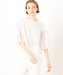 TOMORROWLAND  | スライトリーレース パフスリーブブラウス(シャツ/ブラウス)