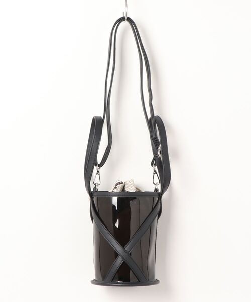 KOBE LETTUCE（コウベレタス）の「[2点セット]巾着INクリアクロスバケツバッグ（ハンドバッグ・レディース・ブラック系その他/グレイッシュベージュ/ピンク/ブラウン系その他/ダークブラウン・FREE）」の6枚目の写真
