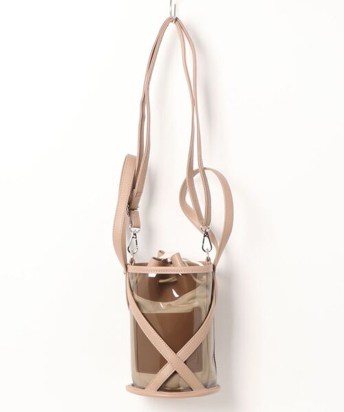 KOBE LETTUCE（コウベレタス）の「[2点セット]巾着INクリアクロスバケツバッグ（ハンドバッグ・レディース・ブラック系その他/グレイッシュベージュ/ピンク/ブラウン系その他/ダークブラウン・FREE）」の18枚目の写真