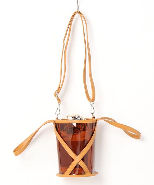 KOBE LETTUCE（コウベレタス）の「[2点セット]巾着INクリアクロスバケツバッグ（ハンドバッグ・レディース・ブラック系その他/グレイッシュベージュ/ピンク/ブラウン系その他/ダークブラウン・FREE）」の19枚目の写真