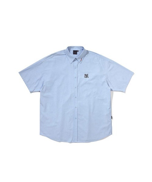 ROMANTIC CROWN（ロマンティッククラウン）の「A'GEM/9 × .kom『ROMANTIC CROWN/ロマンティッククラウン』RECENT LOGO OXFORD SHIRT/リーセント オックスフォードシャツ（シャツ/ブラウス・レディース・ブルー/ホワイト/ライトブルー・L）」の15枚目の写真