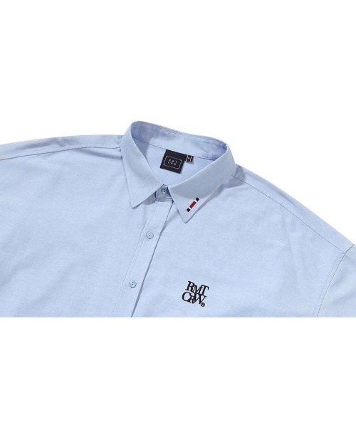 ROMANTIC CROWN（ロマンティッククラウン）の「A'GEM/9 × .kom『ROMANTIC CROWN/ロマンティッククラウン』RECENT LOGO OXFORD SHIRT/リーセント オックスフォードシャツ（シャツ/ブラウス・レディース・ブルー/ホワイト/ライトブルー・L）」の17枚目の写真