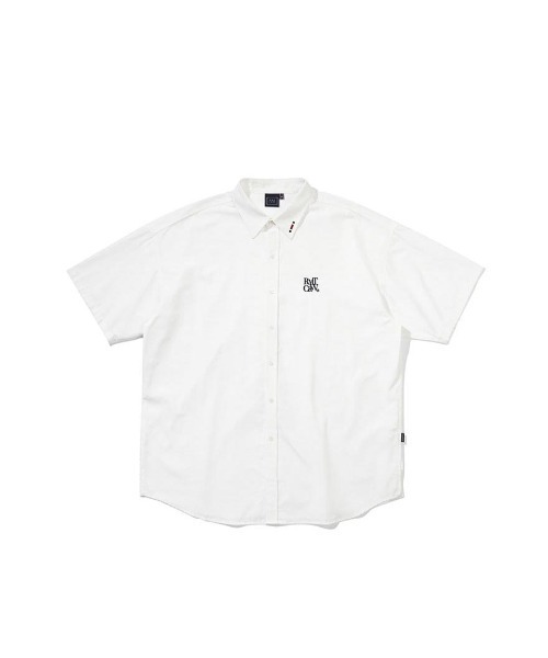ROMANTIC CROWN（ロマンティッククラウン）の「A'GEM/9 × .kom『ROMANTIC CROWN/ロマンティッククラウン』RECENT LOGO OXFORD SHIRT/リーセント オックスフォードシャツ（シャツ/ブラウス・レディース・ブルー/ホワイト/ライトブルー・L）」の10枚目の写真