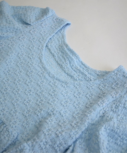 ibeul_（イベール）の「レースフレア コンパクトパフスリーブトップス（Tシャツ/カットソー・レディース・ホワイト/ライム/ブルー/アイボリー・FREE）」の20枚目の写真