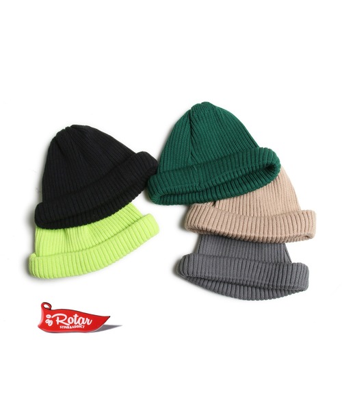 ROTAR（ローター）の「Cotton roll short watch コットン ロール ショートワッチ（ニットキャップ/ビーニー・メンズ・イエロー系/ネイビー/グレー/ブラック/ダークグリーン/ベージュ・FREE）」の8枚目の写真