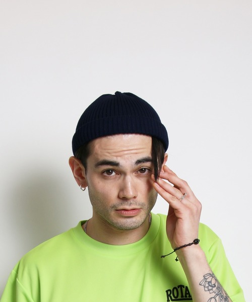 ROTAR（ローター）の「Cotton roll short watch コットン ロール ショートワッチ（ニットキャップ/ビーニー・メンズ・イエロー系/ネイビー/グレー/ブラック/ダークグリーン/ベージュ・FREE）」の18枚目の写真