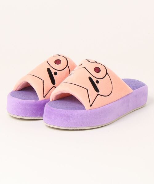 セール】【クレヨンしんちゃん】 厚底ふわふわルームシューズ