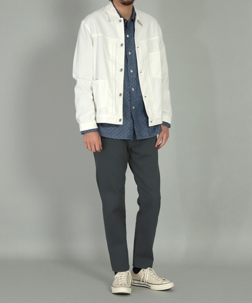 OMNIGOD◆シャンブレーシャツ/長袖シャツ/2/コットン/BLU/無地 OMNIGOD◇シャンブレーシャツ⁄長袖シャツ⁄2⁄コットン⁄BLU⁄無地