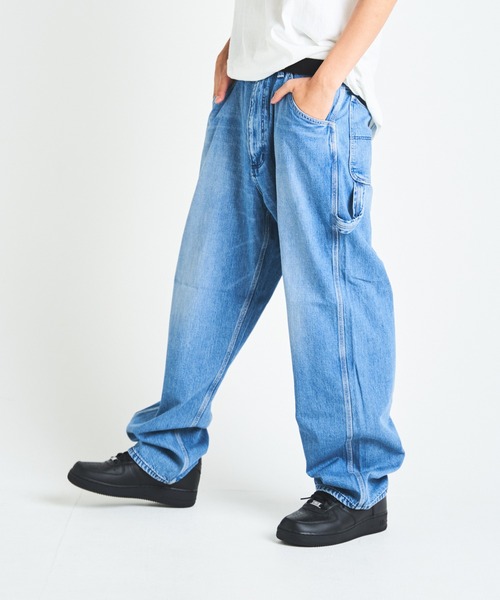 Wrangler（ラングラー）の「WRANGLER BROWN PAINTER PANTS/ラングラー ペインターパンツ（デニムパンツ・メンズ・サックスブルー/ブルー・S/M/L）」の2枚目の写真