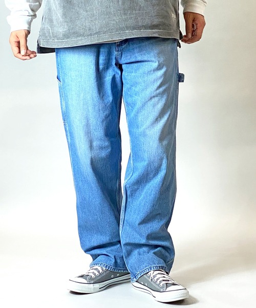 Wrangler（ラングラー）の「WRANGLER BROWN PAINTER PANTS/ラングラー ペインターパンツ（デニムパンツ・メンズ・サックスブルー/ブルー・S/M/L）」の3枚目の写真