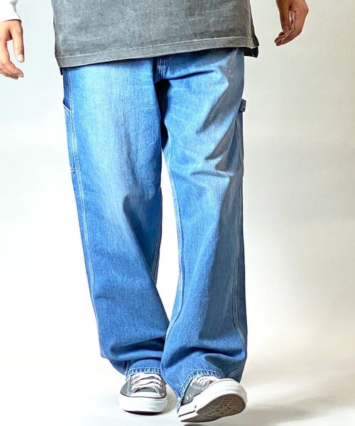 Wrangler（ラングラー）の「WRANGLER BROWN PAINTER PANTS/ラングラー ペインターパンツ（デニムパンツ・メンズ・サックスブルー/ブルー・S/M/L）」の7枚目の写真