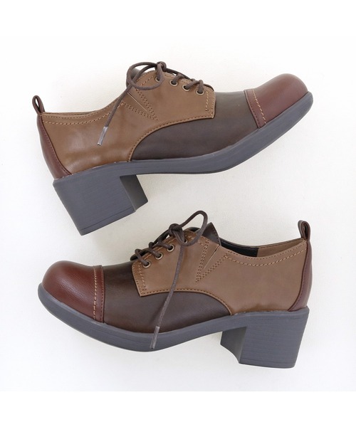 byあしながおじさん（バイアシナガオジサン）の「レースアップシューズ　-8980438（ドレスシューズ・レディース・ベージュ/マルチ/チェック・22.5cm/23.5cm/24.5cm/23.0cm/24.0cm/25.0cm/22.0cm）」の18枚目の写真