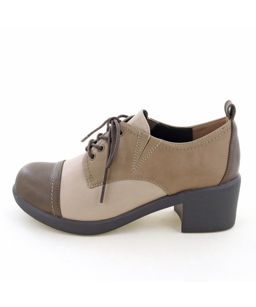 byあしながおじさん（バイアシナガオジサン）の「レースアップシューズ　-8980438（ドレスシューズ・レディース・ベージュ/マルチ/チェック・22.5cm/23.5cm/24.5cm/23.0cm/24.0cm/25.0cm/22.0cm）」の11枚目の写真