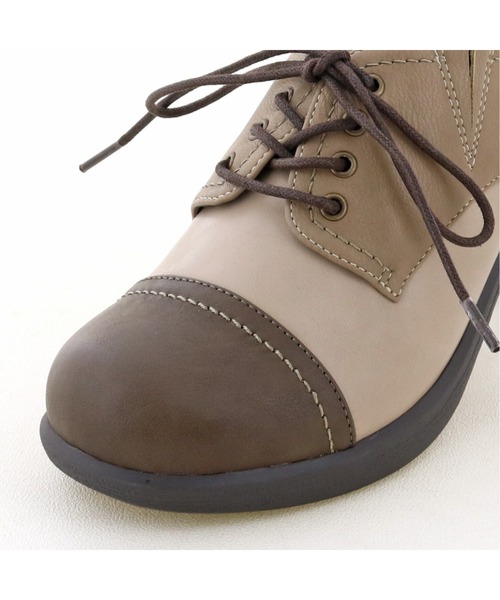 byあしながおじさん（バイアシナガオジサン）の「レースアップシューズ　-8980438（ドレスシューズ・レディース・ベージュ/マルチ/チェック・22.5cm/23.5cm/24.5cm/23.0cm/24.0cm/25.0cm/22.0cm）」の12枚目の写真
