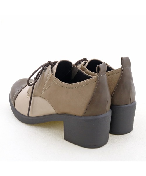 byあしながおじさん（バイアシナガオジサン）の「レースアップシューズ　-8980438（ドレスシューズ・レディース・ベージュ/マルチ/チェック・22.5cm/23.5cm/24.5cm/23.0cm/24.0cm/25.0cm/22.0cm）」の14枚目の写真