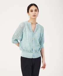 boussole | 【boussole×qualite】レースニットカーデ(カーディガン/ボレロ)