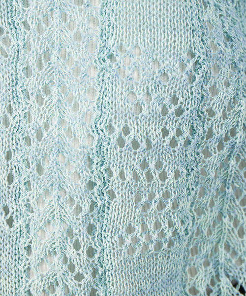 boussole（ブソル）の「【boussole×qualite】レースニットカーデ（カーディガン/ボレロ・レディース・ライトブルー/オフホワイト・フリー）」の11枚目の写真