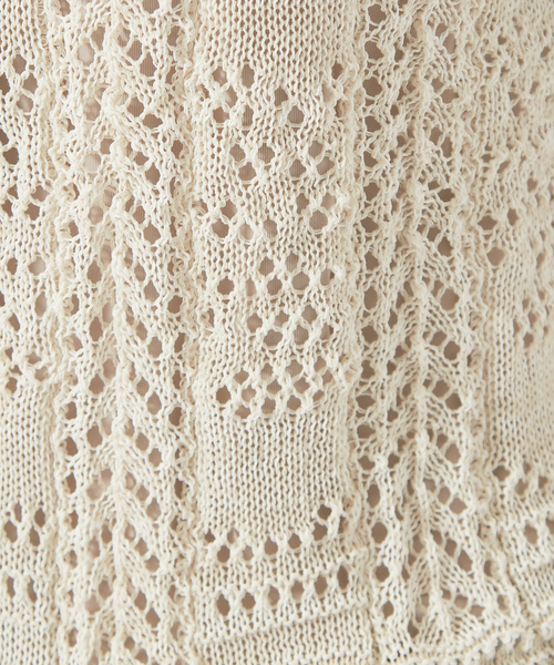 boussole（ブソル）の「【boussole×qualite】レースニットカーデ（カーディガン/ボレロ・レディース・ライトブルー/オフホワイト・フリー）」の13枚目の写真