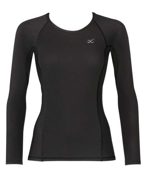 CW-X(シーダブリューエックス)の「レディース 長袖機能性トップス(Tシャツ/カットソー・レディース・ブラック/アイボリー・L/S/M)」の2枚目の写真