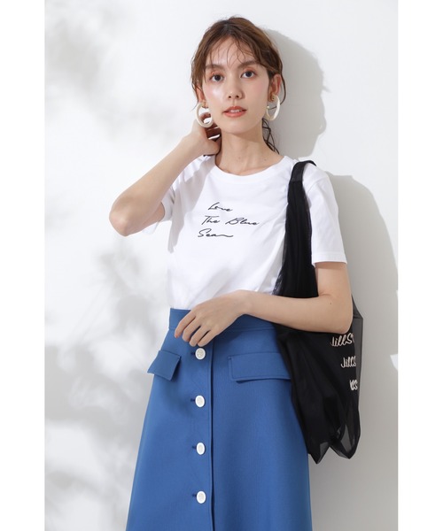 JILL STUART(ジルスチュアート)の「◆メッセージTシャツ(Tシャツ/カットソー・レディース・ベージュ/ホワイト/ピンク・FREE)」の4枚目の写真